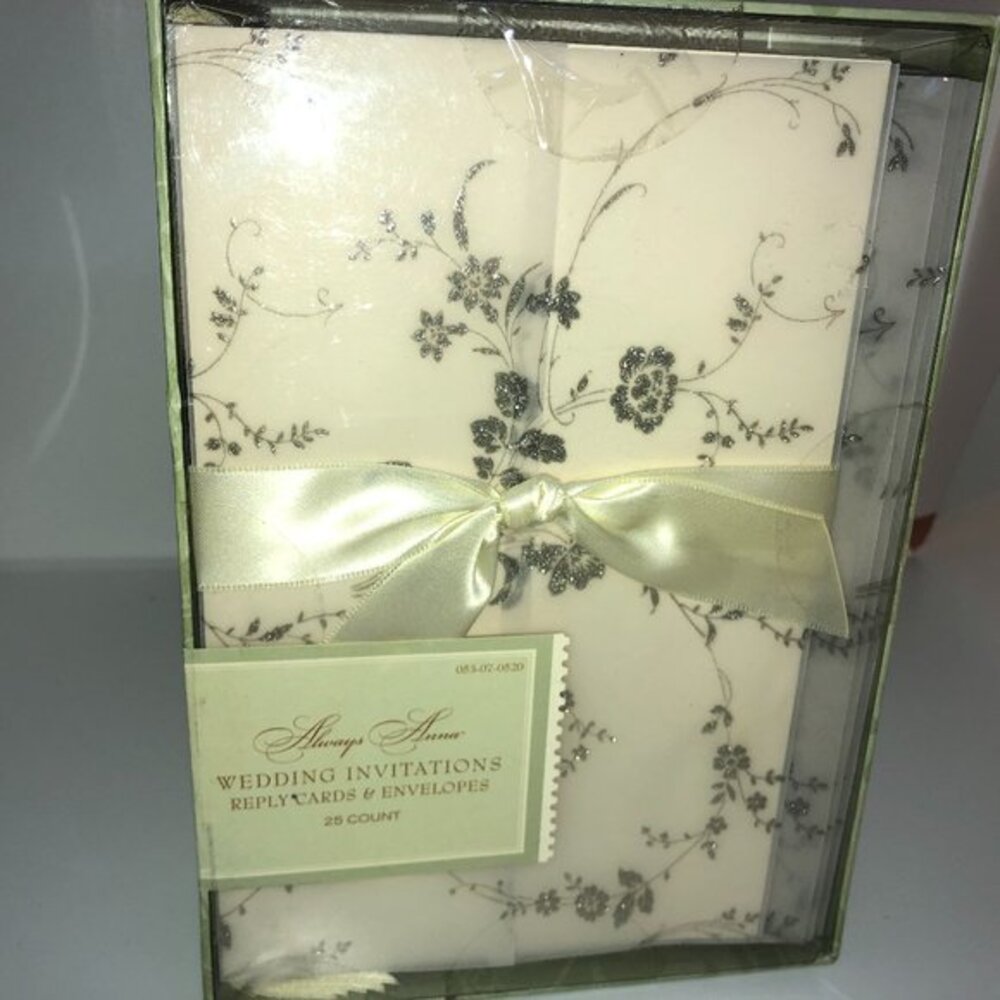 Always Anna Wedding Invitations 25 Count‎ NWT in Box